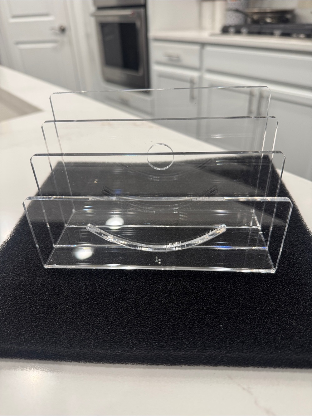 Clear Acrylic Desk Organizer for Mail & Envelopes
